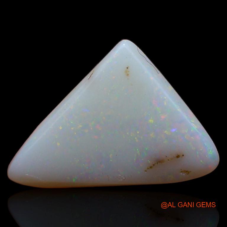 Natural Fire Opal Gemstone 3.10 Cts Loose Trillion Cabochon From Australia 15x10x3 mm A-449