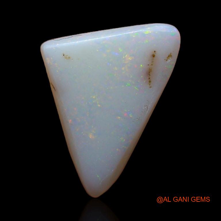 Natural Fire Opal Gemstone 3.10 Cts Loose Trillion Cabochon From Australia 15x10x3 mm A-449