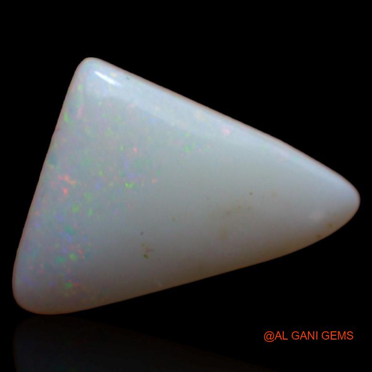 Natural Fire Opal Gemstone 3.10 Cts Loose Trillion Cabochon From Australia 15x10x3 mm A-449
