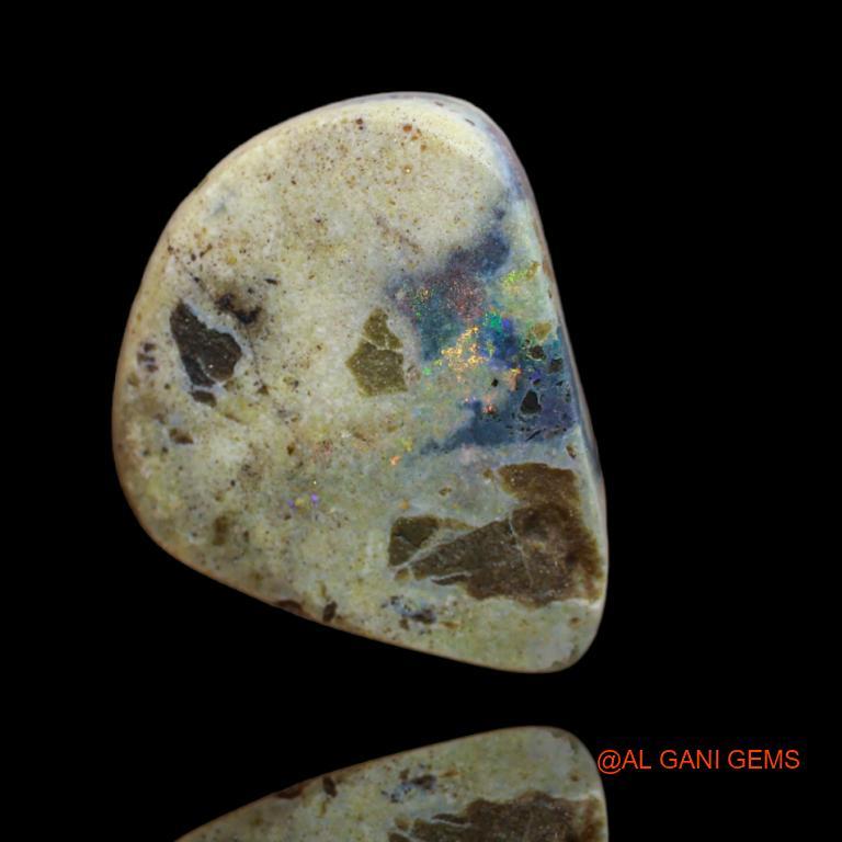 10.00 Cts Unheated Australian Fire Opal Loose Gemstone Fancy Cabochon Natural 19x15x4 mm A-44