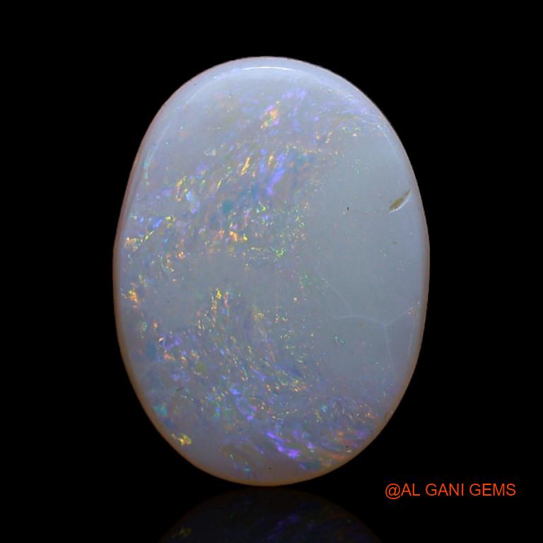 2.55 Cts Natural Australian Fire Opal Loose Gemstone Oval Cabochon 14x10x2 mm A-454