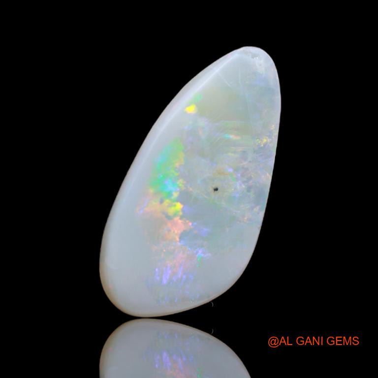 7.10 Cts Natural Australian Fire Opal Fancy Cabochon Loose Gemstone For Jewelry 24x12x2 mm A-45