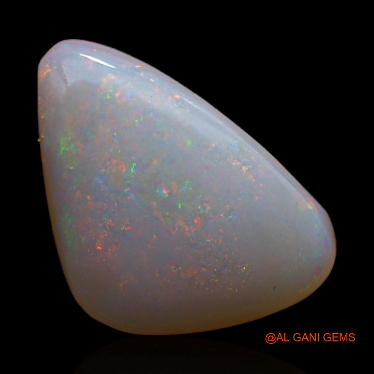 3.70 Cts Natural Australian Fire Opal Loose Gemstone Trillion Cabochon 15x10x4 mm A-460