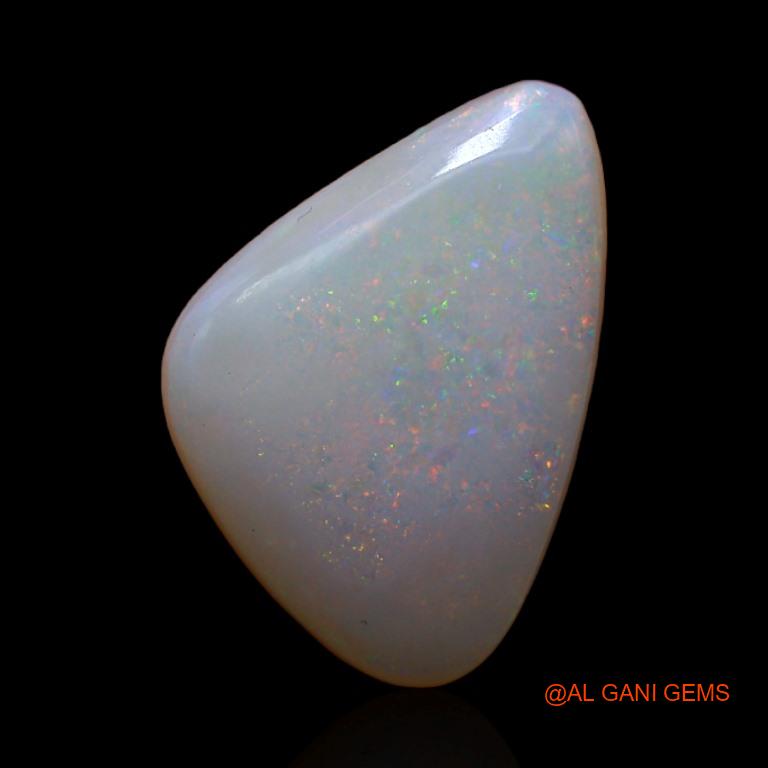 3.70 Cts Natural Australian Fire Opal Loose Gemstone Trillion Cabochon 15x10x4 mm A-460