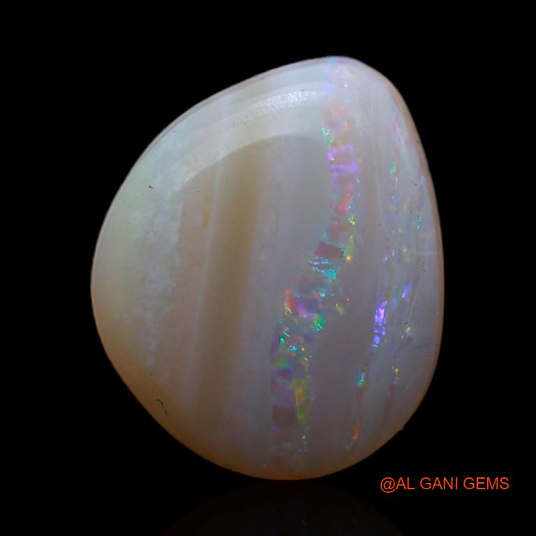 2.85 Cts Natural Australian Fire Opal Loose Gemstone Fancy Cabochon 11x9x3 mm A-461