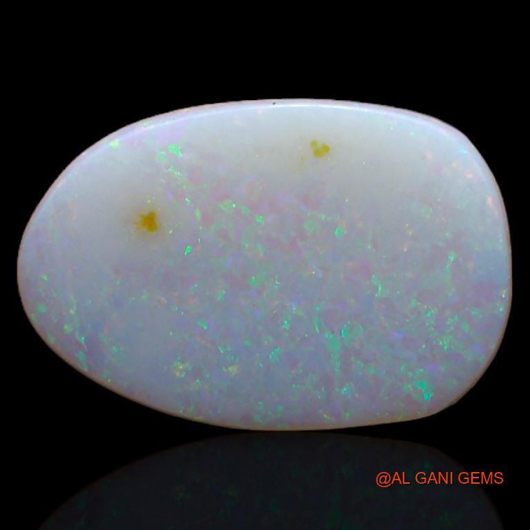 2.70 Cts Natural Australian Fire Opal Loose Gemstone Fancy Cabochon 14x9x2 mm A-464