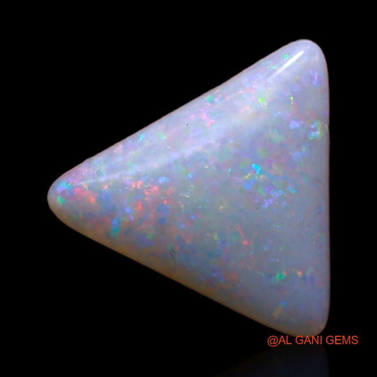 1.65 Cts Natural Australian Fire Opal Loose Gemstone Trillion Cabochon 10x10x2 mm A-467