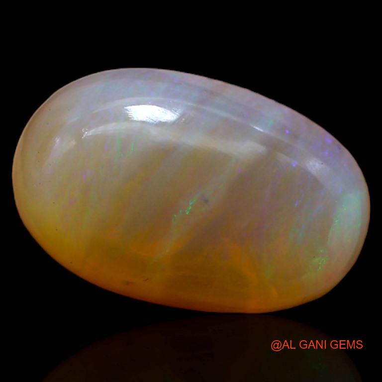 3.90 Cts Unheated Australian Fire Opal Loose Gemstone Trillion Cabochon Natural 13x8x4 mm A-469
