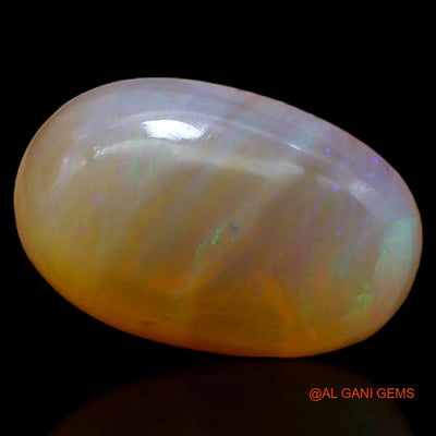 3.90 Cts Unheated Australian Fire Opal Loose Gemstone Trillion Cabochon Natural 13x8x4 mm A-469