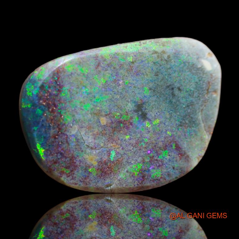 11.00 Cts Natural Australian Fire Opal Loose Gemstone Fancy Cabochon 20x14x5 mm A-46