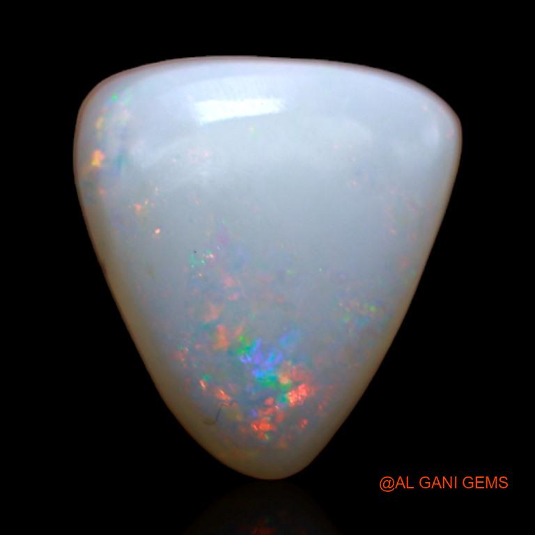 4.20 Cts Unheated Australian Fire Opal Loose Gemstone Trillion Cabochon Natural 11x10x5 mm A-470