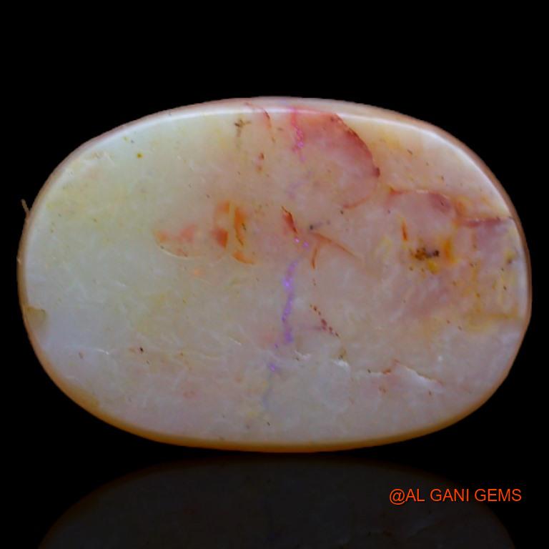 4.15 Cts Natural Australian Fire Opal Loose Gemstone Oval Cabochon 12x8x5 mm A-472