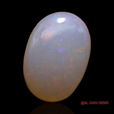 Natural Fire Opal Gemstone 4.10 Cts Loose Oval Cabochon From Australia 13x9x4 mm A-474