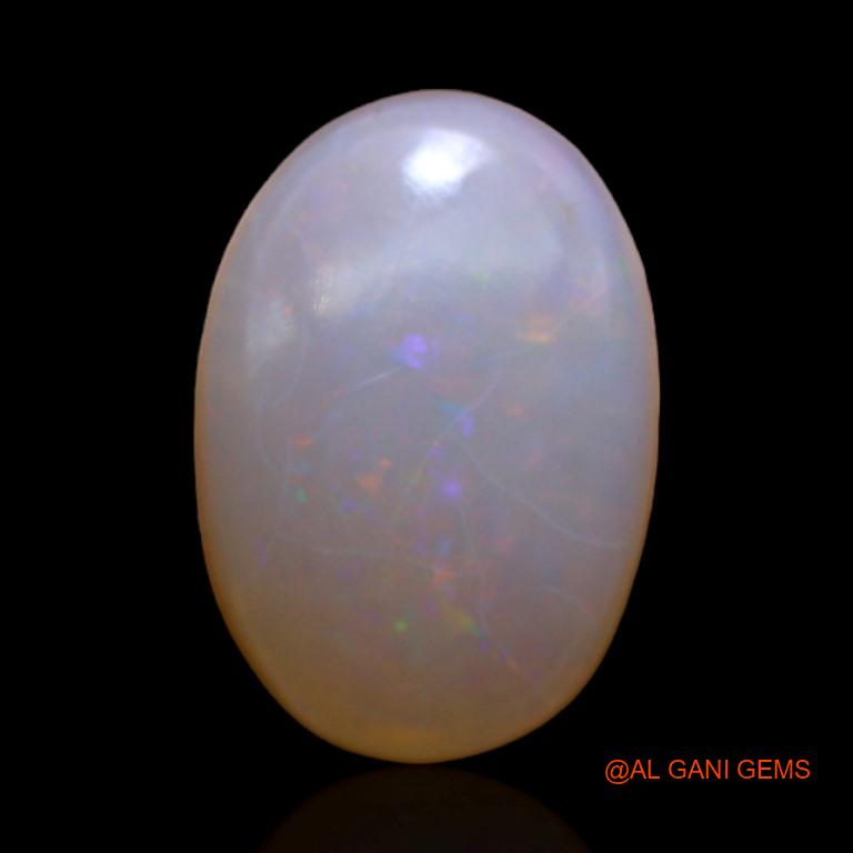Natural Fire Opal Gemstone 4.10 Cts Loose Oval Cabochon From Australia 13x9x4 mm A-474