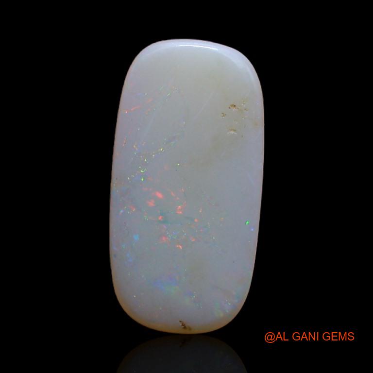 Natural Untreated Fire Opal Loose Gemstone Oval Cabochon From Australia 2.20 Cts 15x7x2 mm A-475