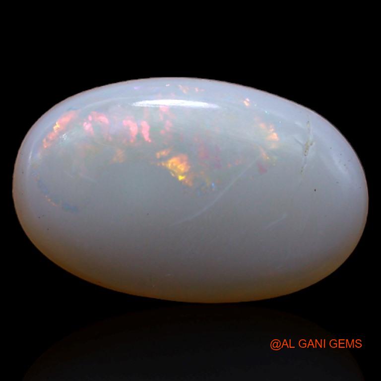 Natural Untreated Fire Opal Loose Gemstone Oval Cabochon From Australia 2.35 Cts 14x9x2 mm A-477
