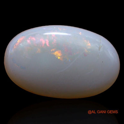 Natural Untreated Fire Opal Loose Gemstone Oval Cabochon From Australia 2.35 Cts 14x9x2 mm A-477