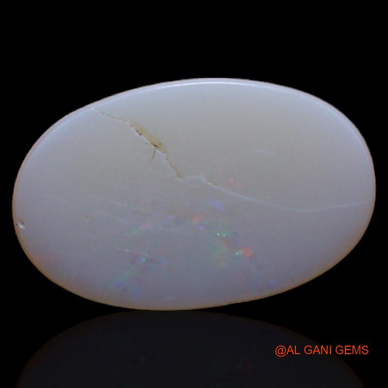 Natural Untreated Fire Opal Loose Gemstone Oval Cabochon From Australia 2.35 Cts 14x9x2 mm A-477