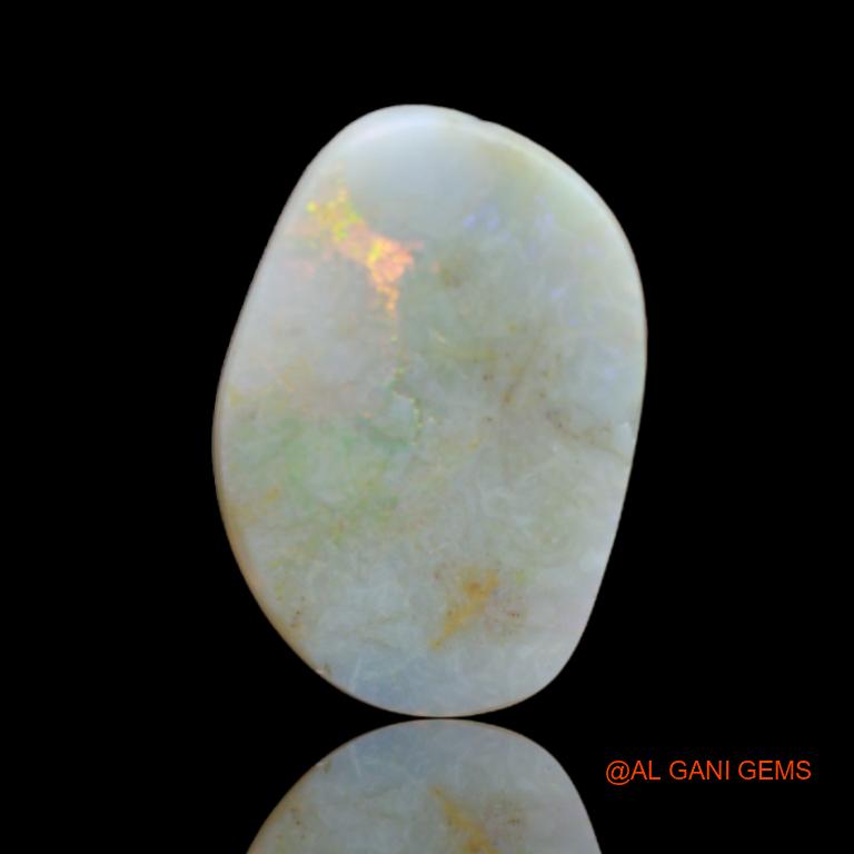 5.00 Cts Natural Australian Fire Opal Loose Gemstone Fancy Cabochon 17x12x3 mm A-47