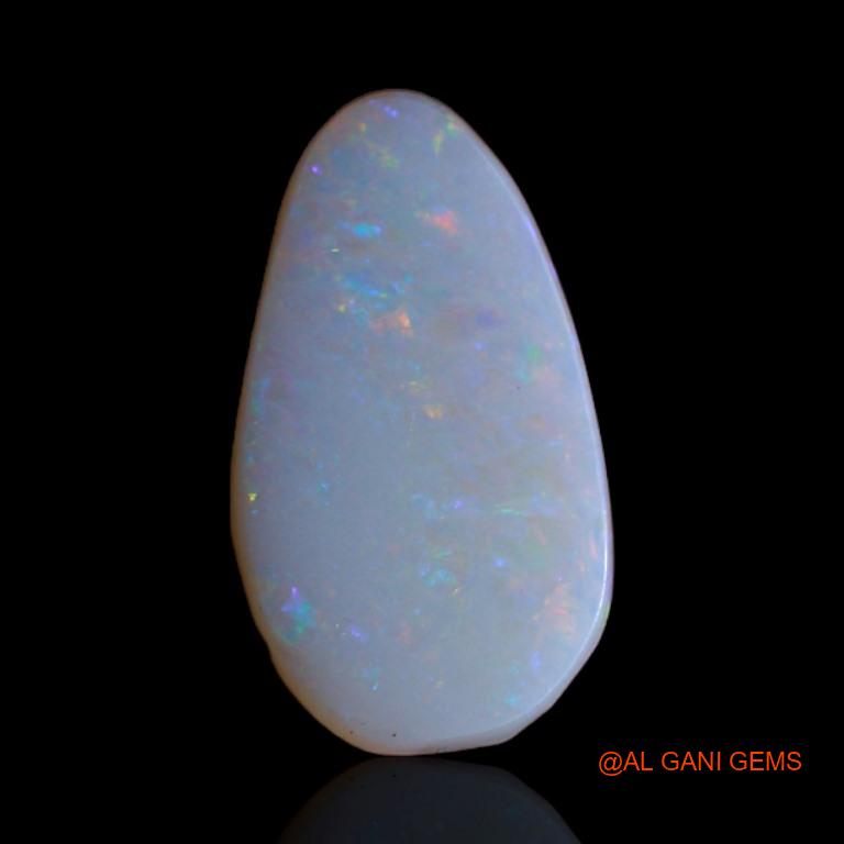 Natural Fire Opal Gemstone 2.95 Cts Loose Pear Cabochon From Australia 14x8x4 mm A-480