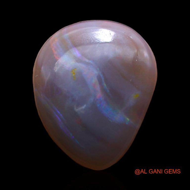 2.90 Cts Natural Australian Fire Opal Loose Gemstone Fancy Cabochon 13x10x3 mm A-481