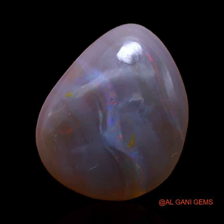 2.90 Cts Natural Australian Fire Opal Loose Gemstone Fancy Cabochon 13x10x3 mm A-481