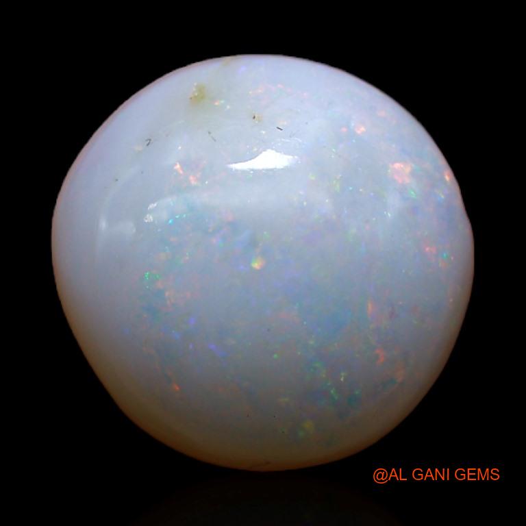 Natural Fire Opal Gemstone 2.90 Cts Loose Round Cabochon From Australia 10x10x4 mm A-482