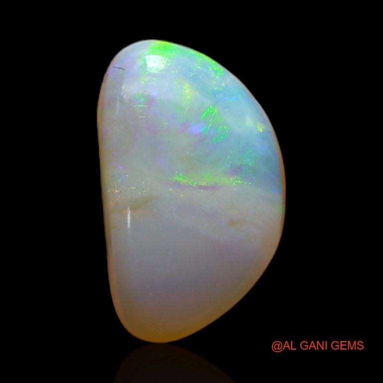 2.10 Cts Unheated Australian Fire Opal Loose Gemstone Fancy Cabochon Natural 11x7x3 mm A-487