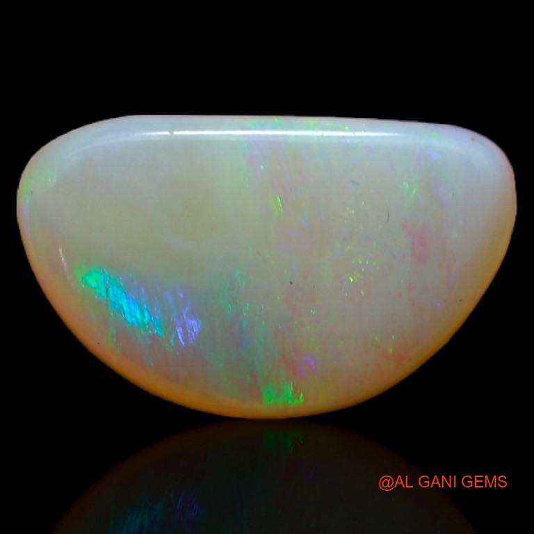 2.10 Cts Unheated Australian Fire Opal Loose Gemstone Fancy Cabochon Natural 11x7x3 mm A-487