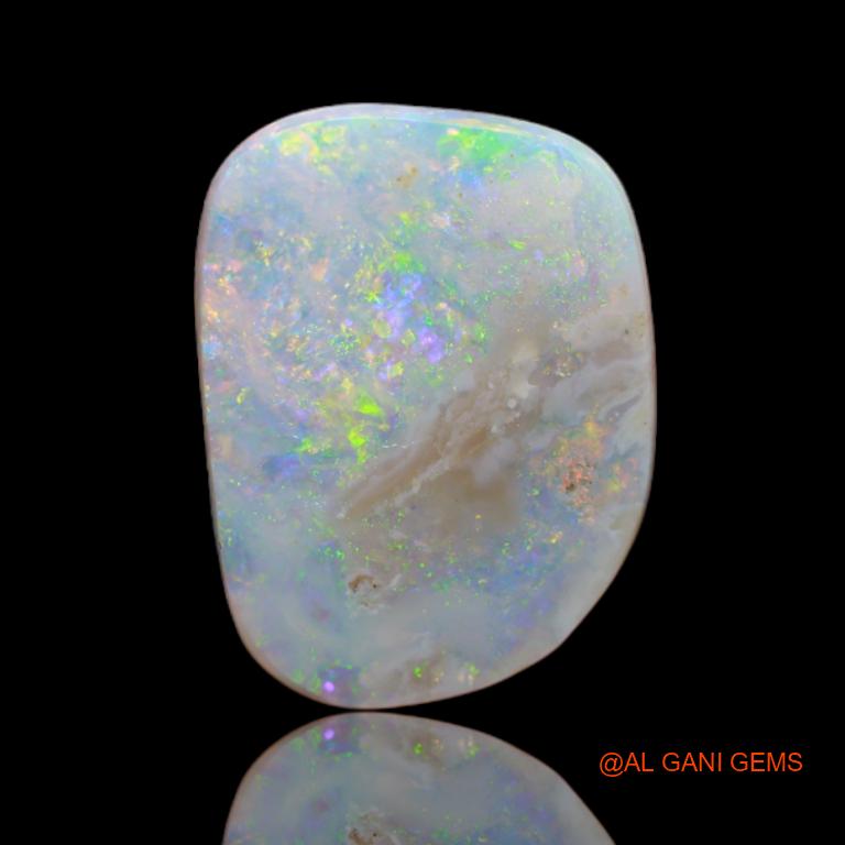 3.00 Cts Natural Australian Fire Opal Loose Gemstone Fancy Cabochon 16x11x2 mm A-48