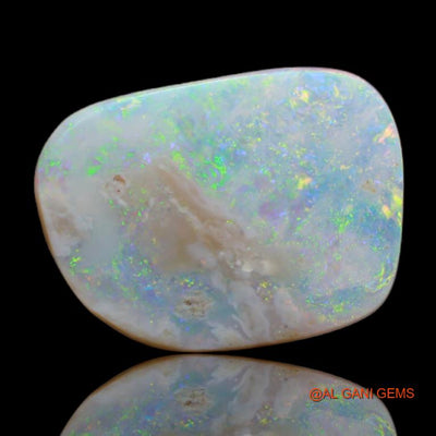 3.00 Cts Natural Australian Fire Opal Loose Gemstone Fancy Cabochon 16x11x2 mm A-48