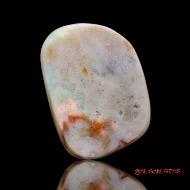 3.00 Cts Natural Australian Fire Opal Loose Gemstone Fancy Cabochon 16x11x2 mm A-48