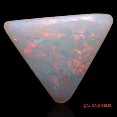 0.90 Cts Natural Australian Fire Opal Trillion Cabochon Loose Gemstone For Jewelry 9x8x1 mm A-490