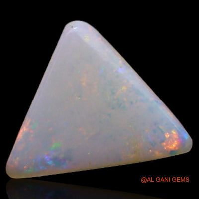 0.90 Cts Natural Australian Fire Opal Trillion Cabochon Loose Gemstone For Jewelry 9x8x1 mm A-490