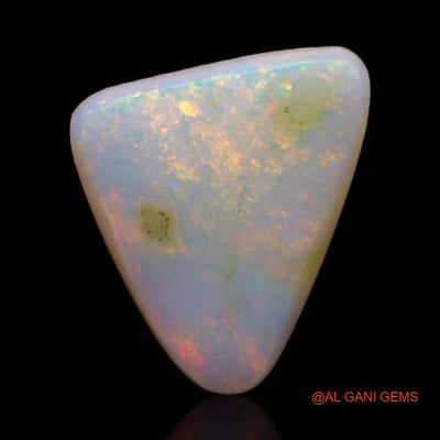 Natural Fire Opal Gemstone 2.05 Cts Loose Trillion Cabochon From Australia 12x9x3 mm A-498