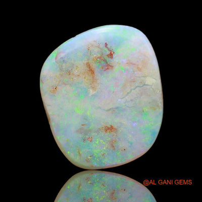 6.15 Cts Natural Australian Fire Opal Loose Gemstone Fancy Cabochon 17x15x3 mm A-49