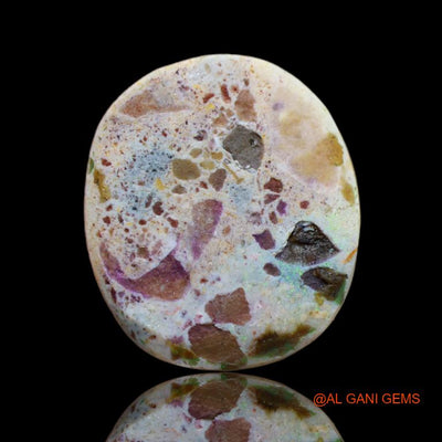8.25 Cts Natural Australian Fire Opal Loose Gemstone Oval Cabochon 16x14x4 mm A-4