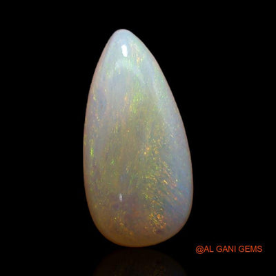 1.15 Cts Unheated Australian Fire Opal Loose Gemstone Pear Cabochon Natural 12x6x2 mm A-500