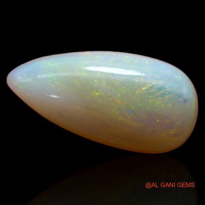 1.15 Cts Unheated Australian Fire Opal Loose Gemstone Pear Cabochon Natural 12x6x2 mm A-500