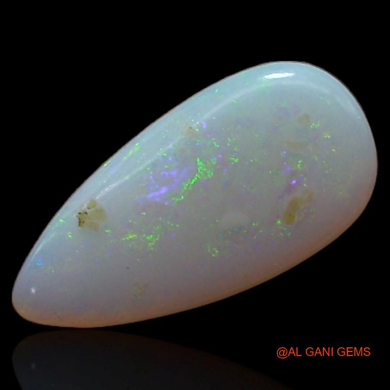1.15 Cts Unheated Australian Fire Opal Loose Gemstone Pear Cabochon Natural 12x6x2 mm A-500
