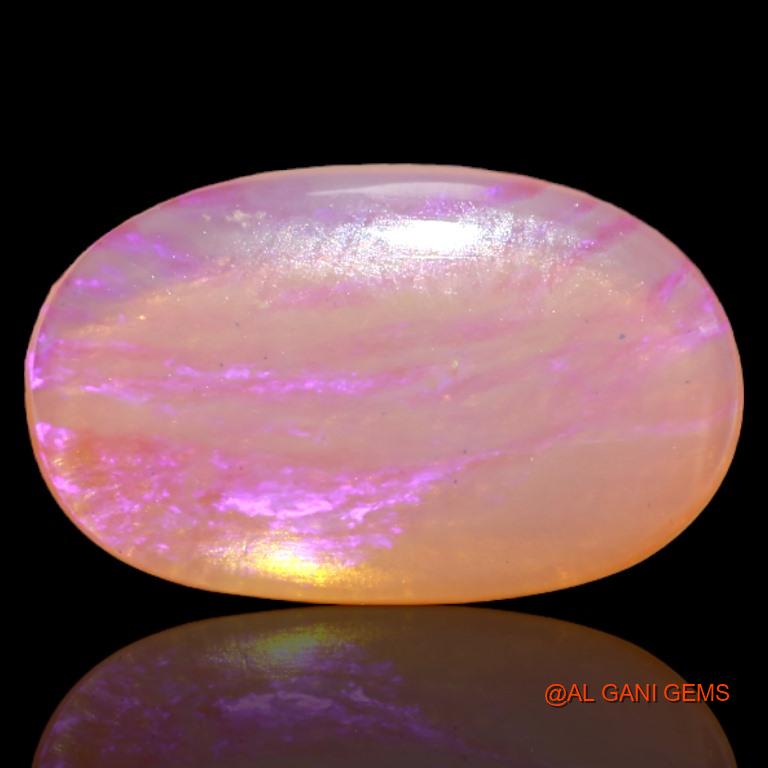 3.65 Cts Natural Australian Fire Opal Oval Cabochon Loose Gemstone For Jewelry 17x10x3 mm A-504