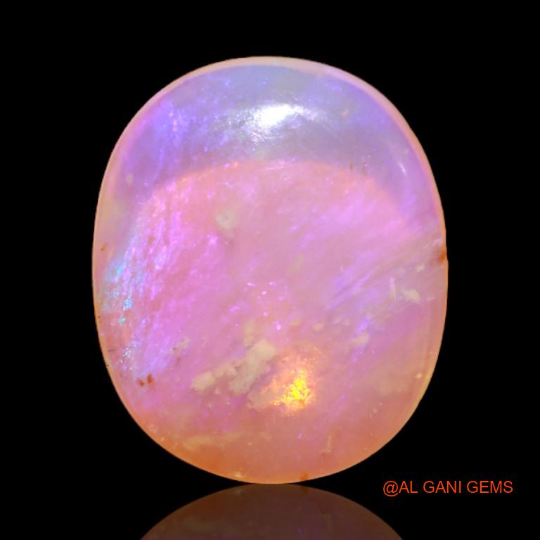 5.50 Cts Natural Australian Fire Opal Loose Gemstone Oval Cabochon 16x13x4 mm A-505