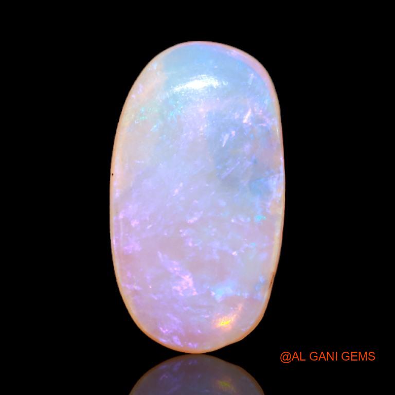 Natural Untreated Fire Opal Loose Gemstone Oval Cabochon From Australia 2.70 Cts 16x9x2 mm A-506