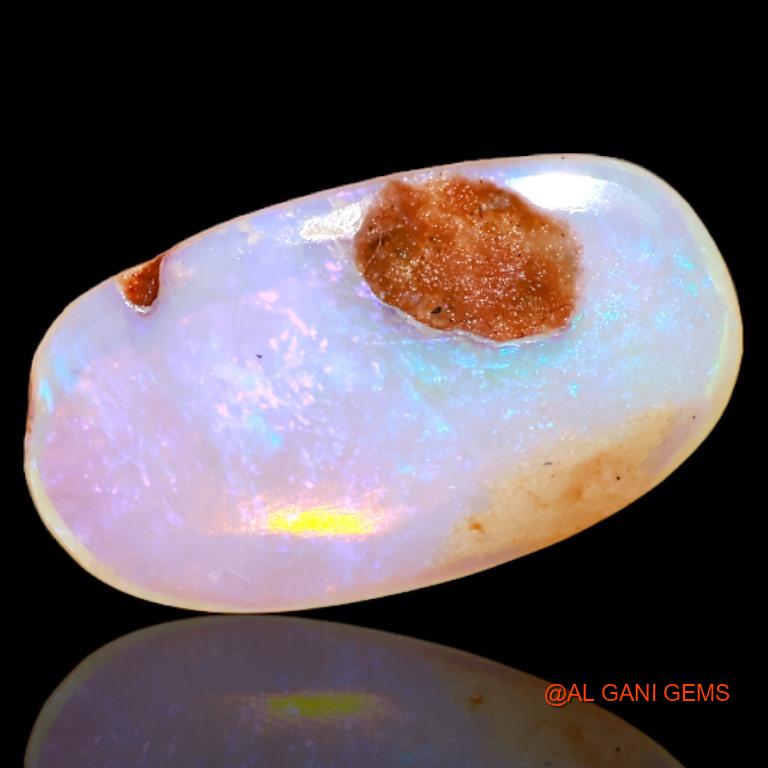 Natural Untreated Fire Opal Loose Gemstone Oval Cabochon From Australia 2.70 Cts 16x9x2 mm A-506