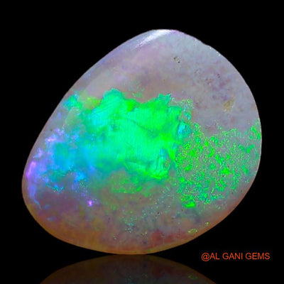 1.35 Cts Natural Australian Fire Opal Loose Gemstone Fancy Cabochon 11x9x1 mm A-507