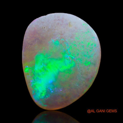 1.35 Cts Natural Australian Fire Opal Loose Gemstone Fancy Cabochon 11x9x1 mm A-507