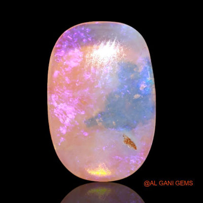 Natural Untreated Fire Opal Loose Gemstone Oval Cabochon From Australia 3.40 Cts 17x11x2 mm A-509