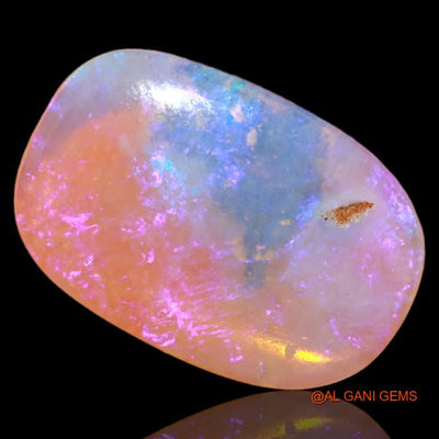 Natural Untreated Fire Opal Loose Gemstone Oval Cabochon From Australia 3.40 Cts 17x11x2 mm A-509