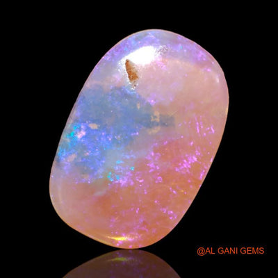 Natural Untreated Fire Opal Loose Gemstone Oval Cabochon From Australia 3.40 Cts 17x11x2 mm A-509