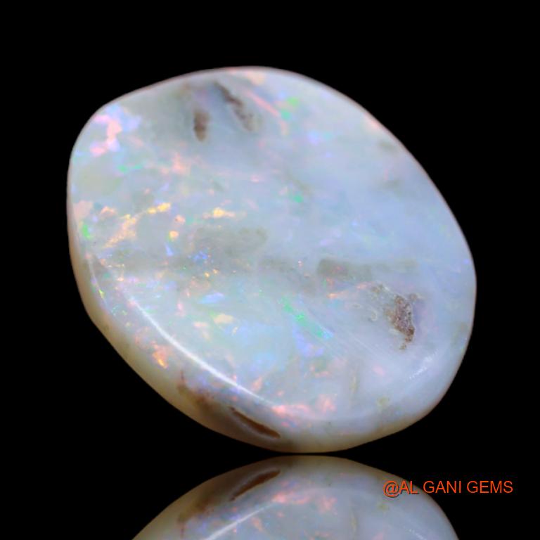 7.60 Cts Natural Australian Fire Opal Loose Gemstone Fancy Cabochon 18x15x7 mm A-50